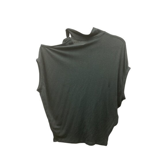 Free People Black Mock Neck Tie Top - Picture 3 of 3